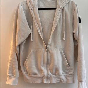 ALO Yoga cream Zip Hoodie